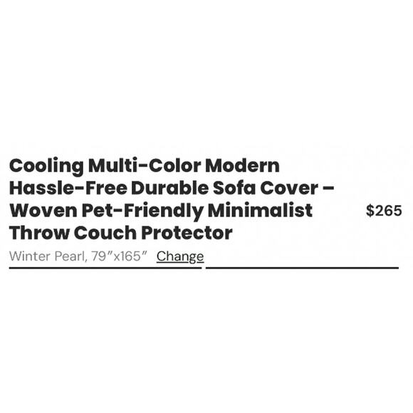 Slashop Couch Cover $265 retail - Picture 6 of 6